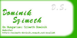 dominik szimeth business card
